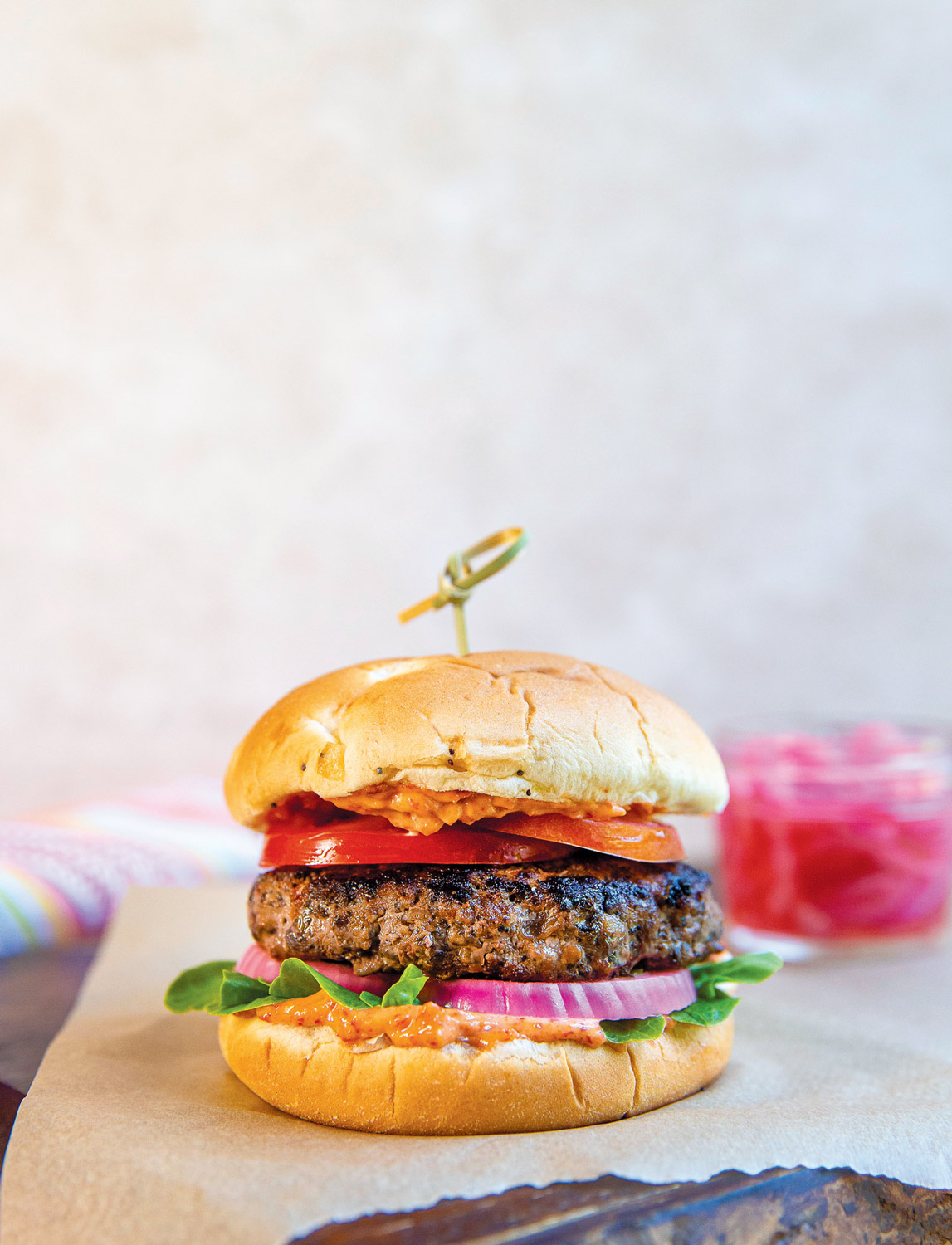 Bison Burger with Sun-Dried Tomato Aioli | Edible Sarasota