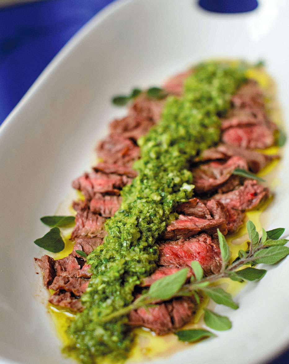 Grilled Skirt Steak with Chimichurri