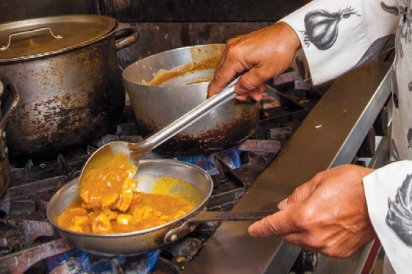 Cooking specialty curry dishes