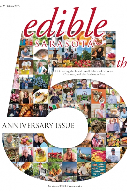Edible Sarasota winter 2015 5th anniversary issue 