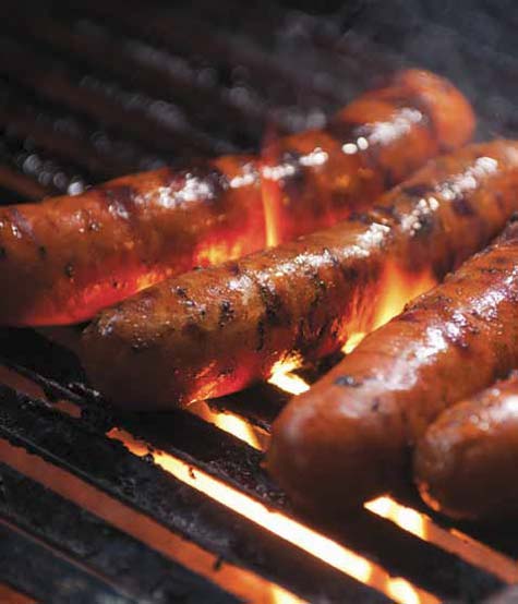 bruschetta with grilled chorizo