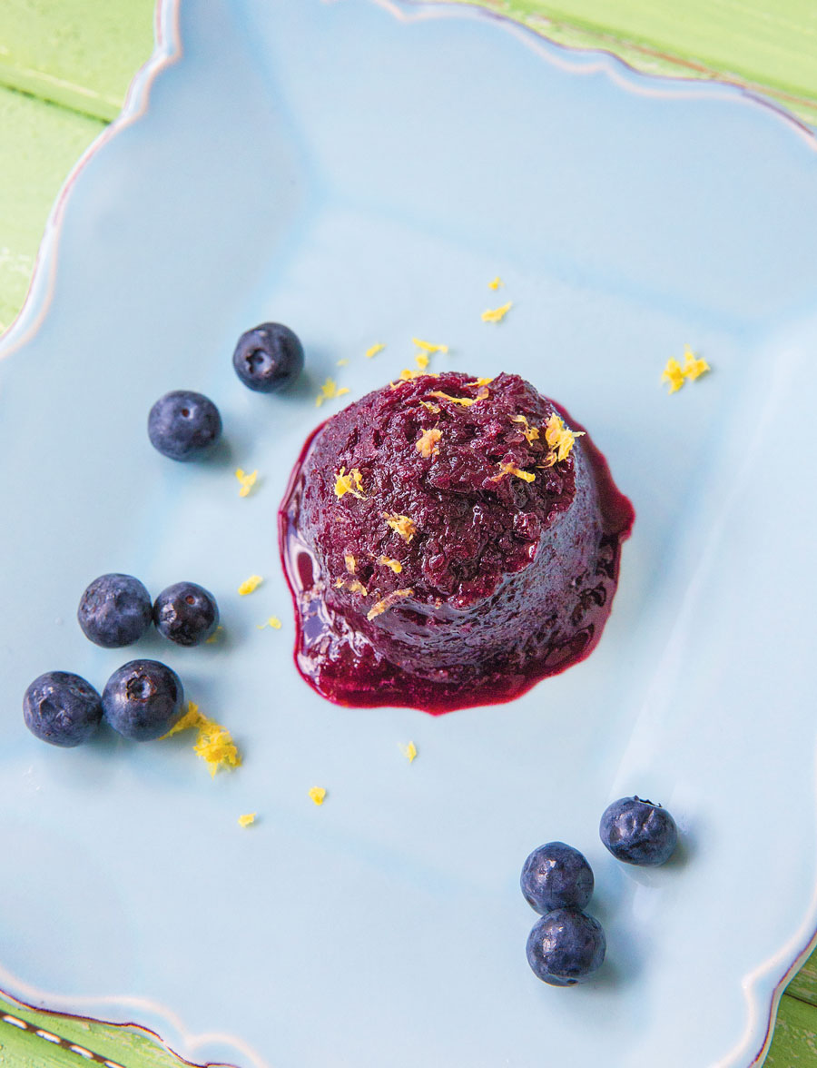 blueberry lavender sorbet
