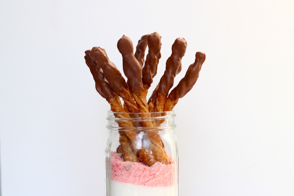 Chocolate-Dipped Churros