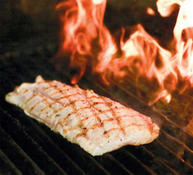 Grilled red grouper