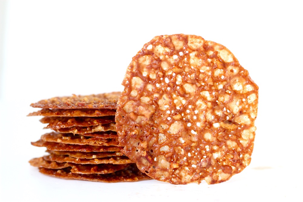 Maple-Pecan Lace Cookies