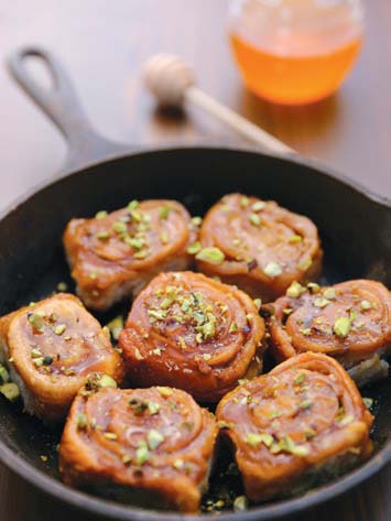 Pistachio Honey Buns