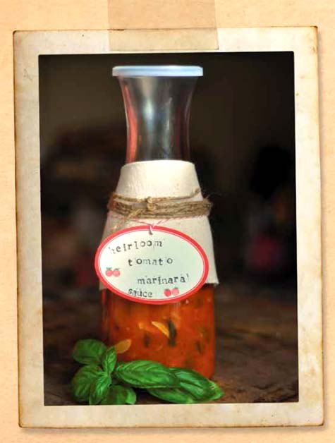 Heirloom tomato sauce