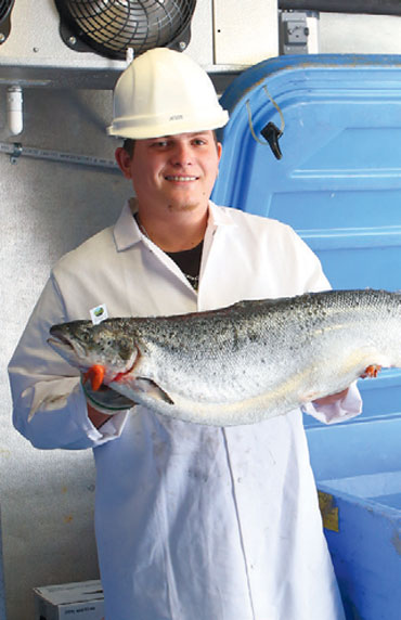 Holding up fish