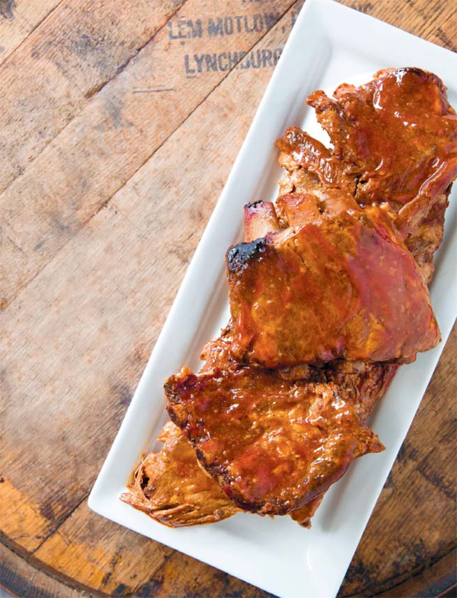 slow-cooked honey bbq ribs