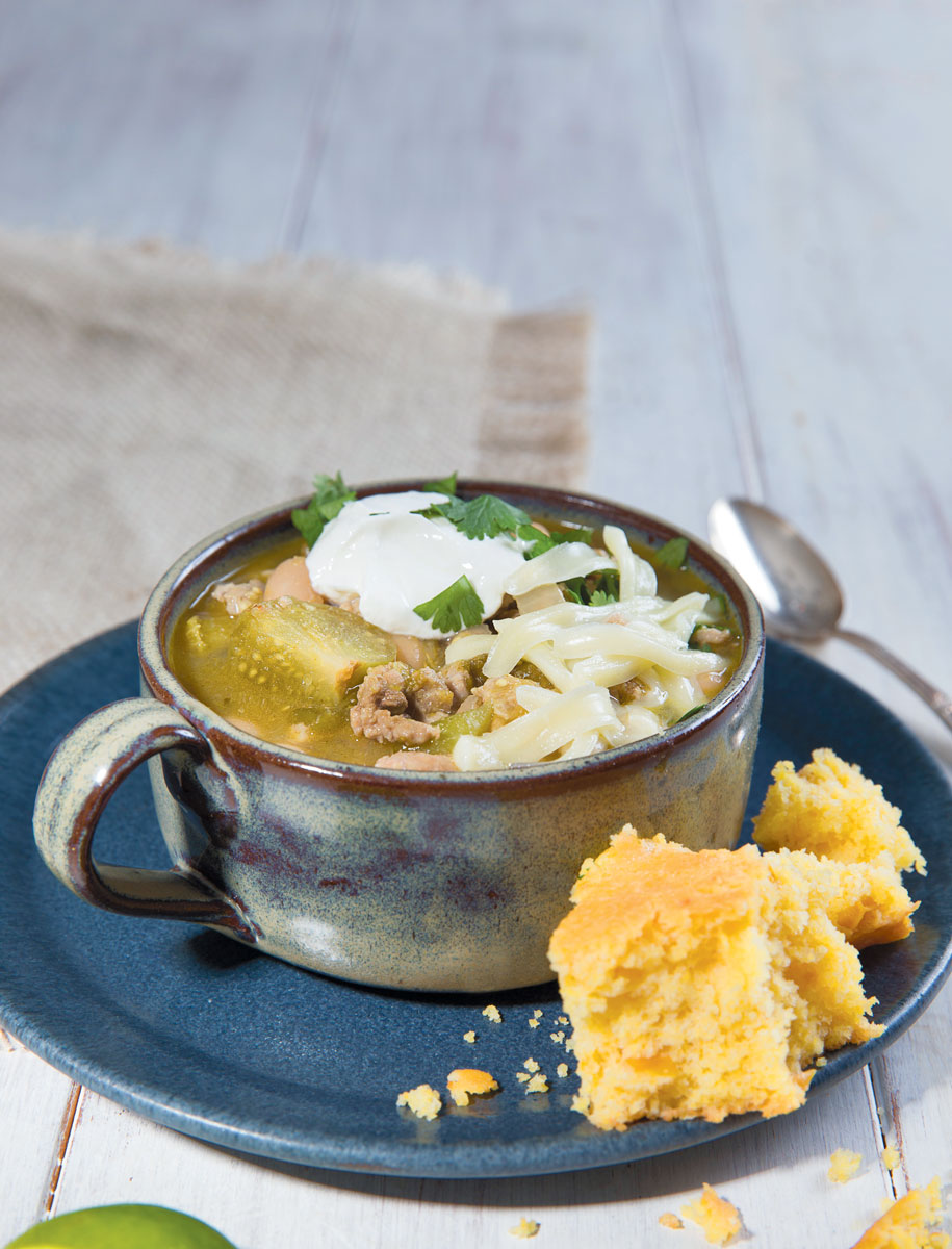 white bean tomatillo turkey chili