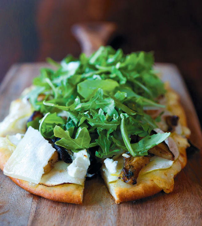 wild mushroom and apple flatbread at Tommy Bahama on Lido Key