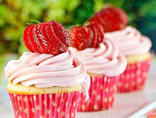 Strawberry Shortcake Cupcakes