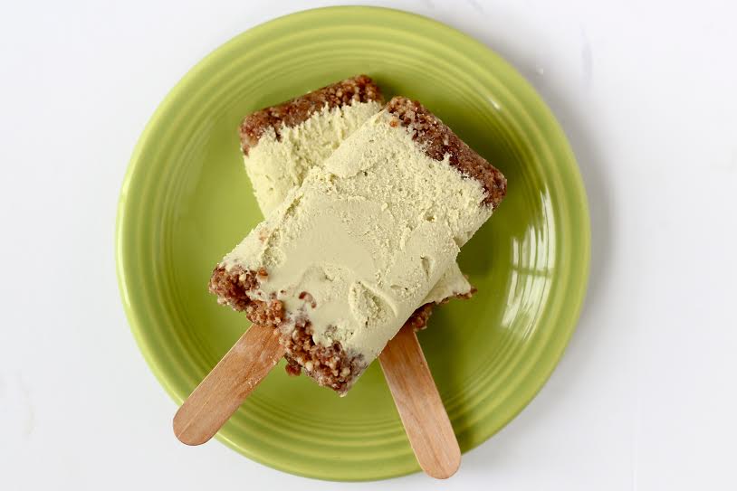 Key lime pie pops